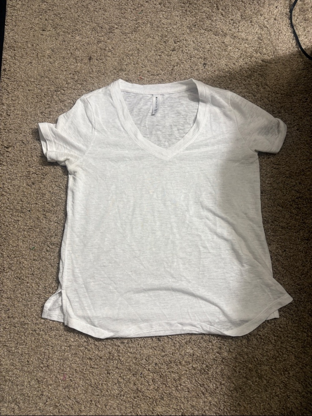 Athleta White Tshirt Size XSP